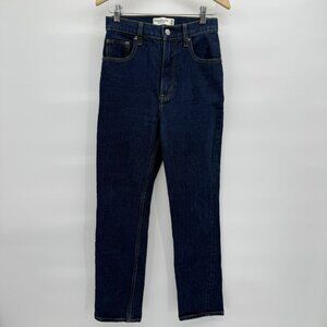 Abercrombie & Fitch Ankle Straight Ultra High Rise Women's Blue Jeans Sz 26/2
